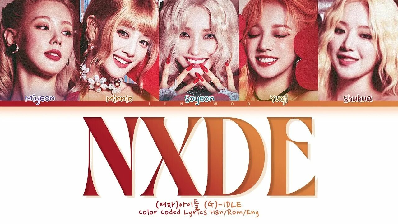 Nxde обложка. Группа g Idle nxde. G Idle nxde обложка альбома. G Idle nxde обои. Нюд песня джи айдл