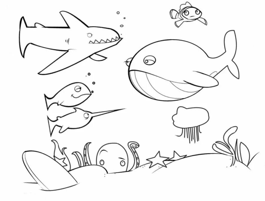 Under draw. Under the sea раскраски. sea coloring for kids. жизнь в море рисунки. sea drawing for kids.