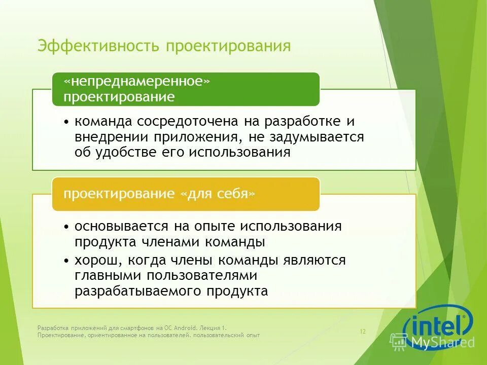 Эффективность проектирования. Проектирование эффективность приложения. 1. Проектирование пользовательского опыта.. Пользовательский опыт.