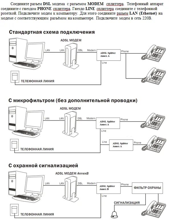 Как настроить подключение модема