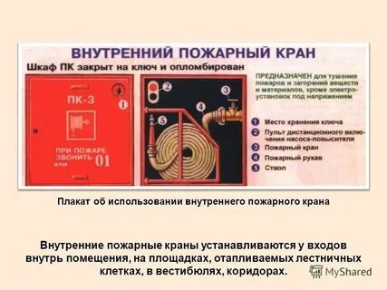 В пожарных шкафах допускается устройство кнопок
