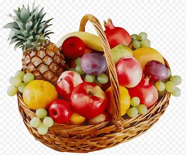 Картинка корзинка с фруктами