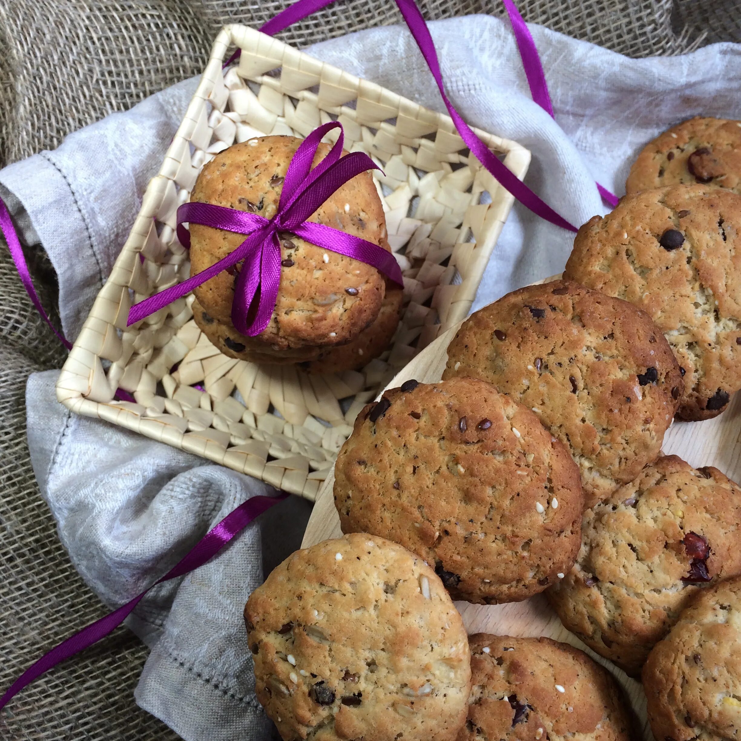 полезный перекус печенье.