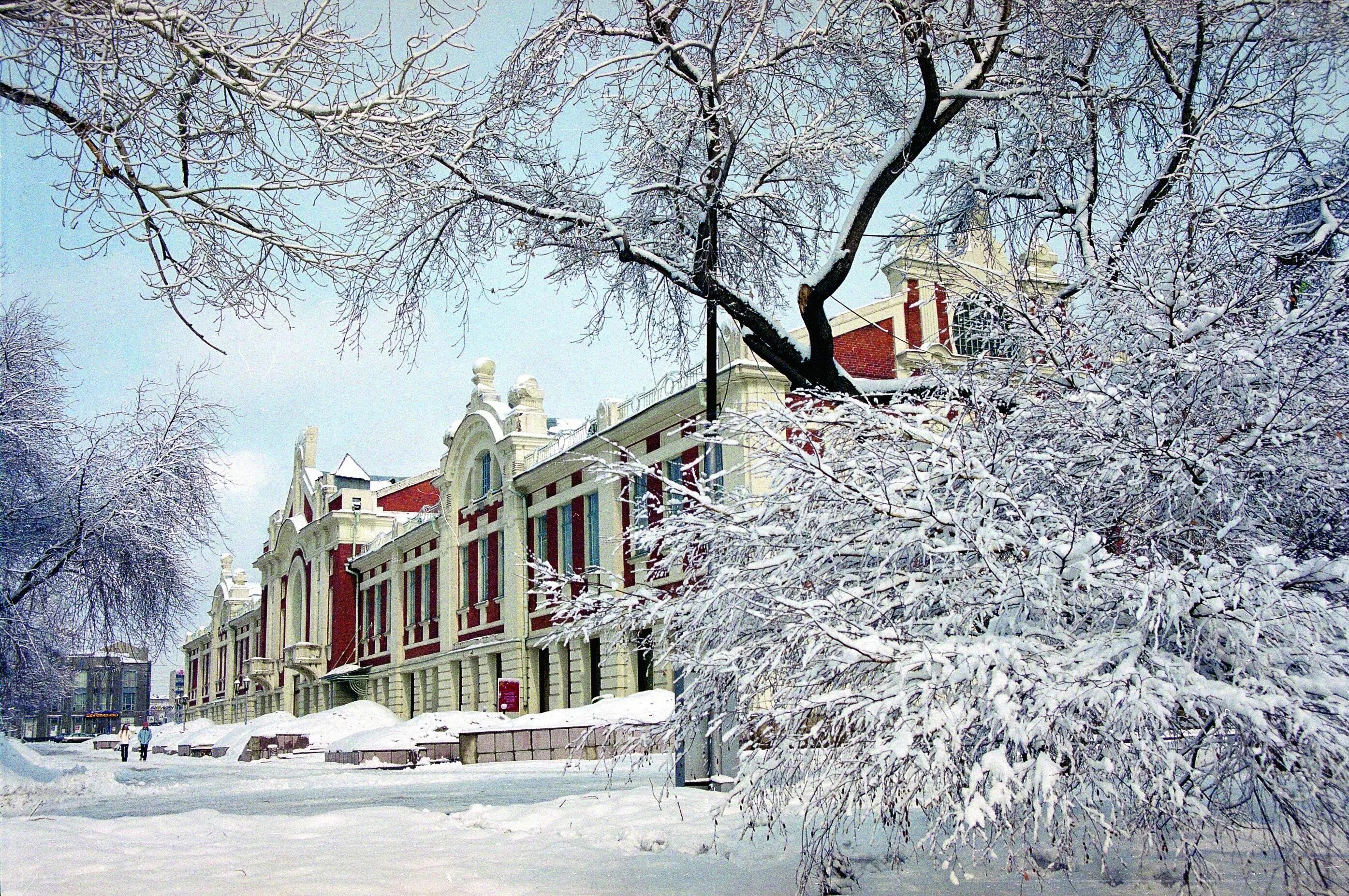 Фото снежного новосибирска