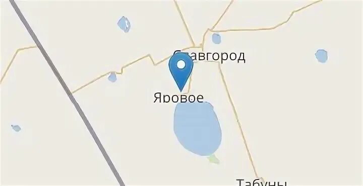 Яровое на карте