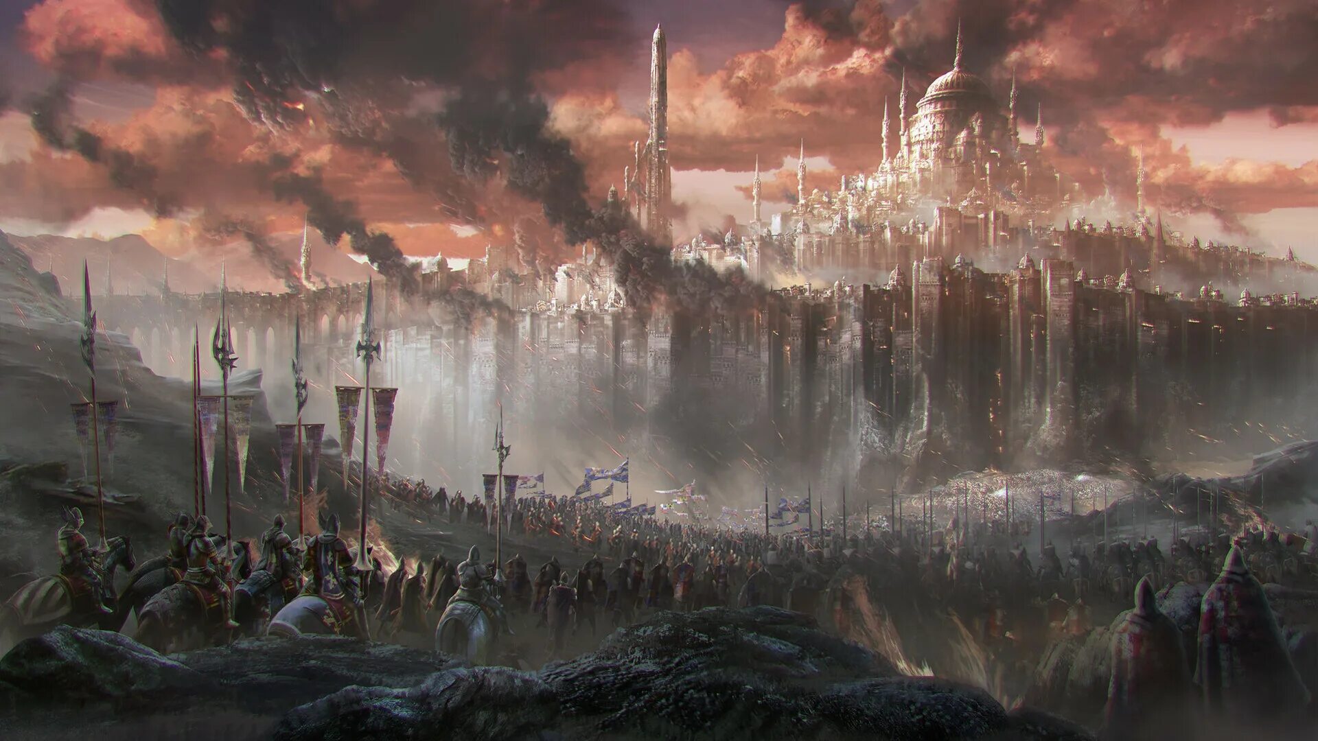 Неспешная осада крепости 5. Warhammer fantasy battles осада города. битва фэнтези арт осада крепости. castle siege осада замков. арт крепость осада штурм.