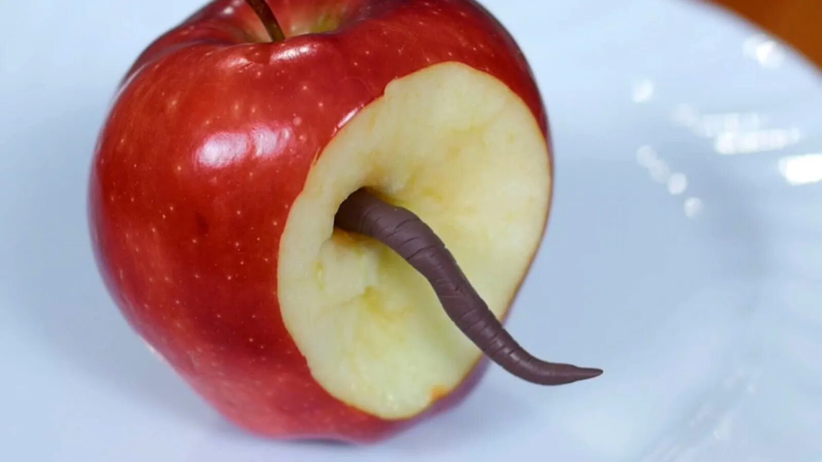 Червь в яблоке. Яблоко и червячок. Червяк из яблока.