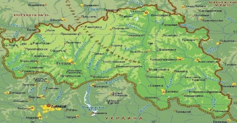 Карта корочанского белгородской. Белгородская обл на карте России. Белгород на карте России. Белгородская область на карте России. Белградский область на карте России.