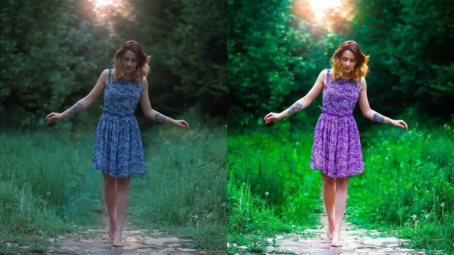 Исходники для цветокоррекции. Женщина на заборе. Цветокоррекция фотографий. Фотосессии на природе без обработки. Брошенная невеста.