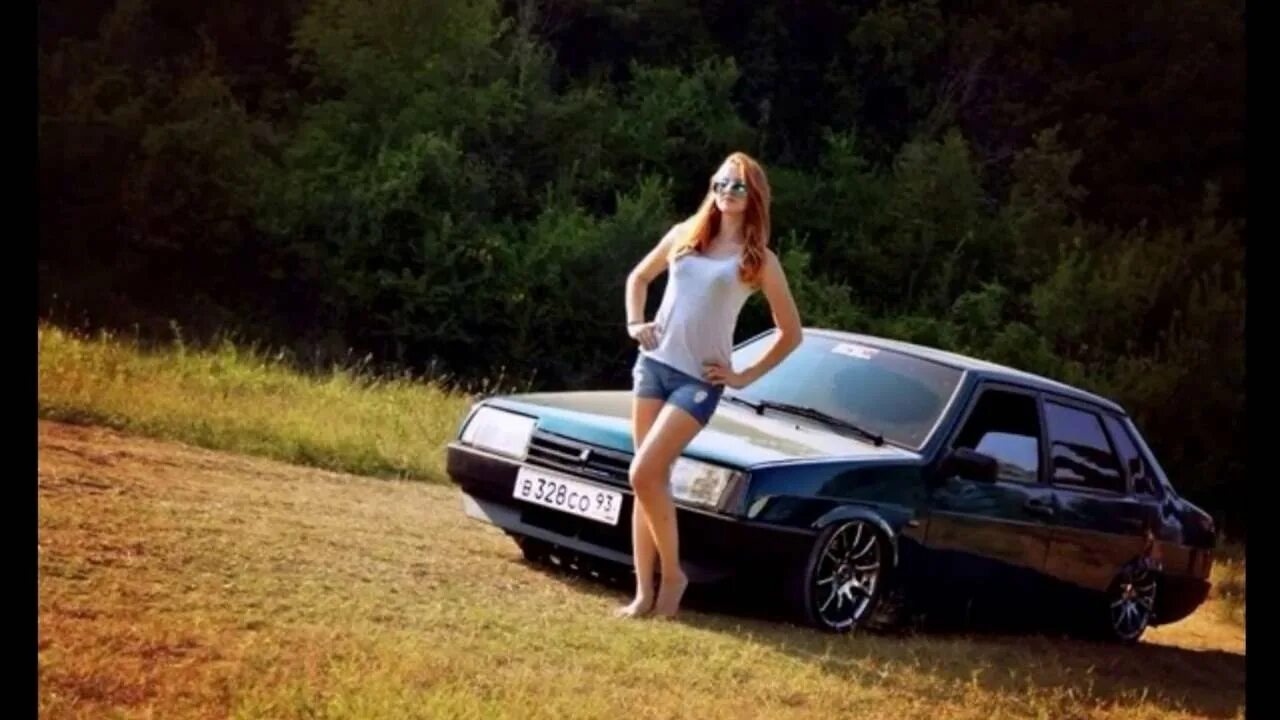 Красивая телка и балтика девятка