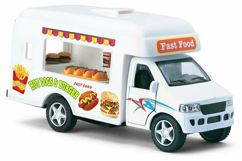 Машинки еда. Kinsmart фургон хот дог и бургер игрушка. Kinsmart фургон мороженого ks5253w. Машинки Кинсмарт фургон. Игрушка фургон Kinsfun.