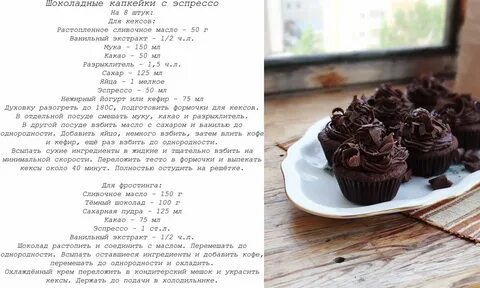 Как сделать капкейки рецепт