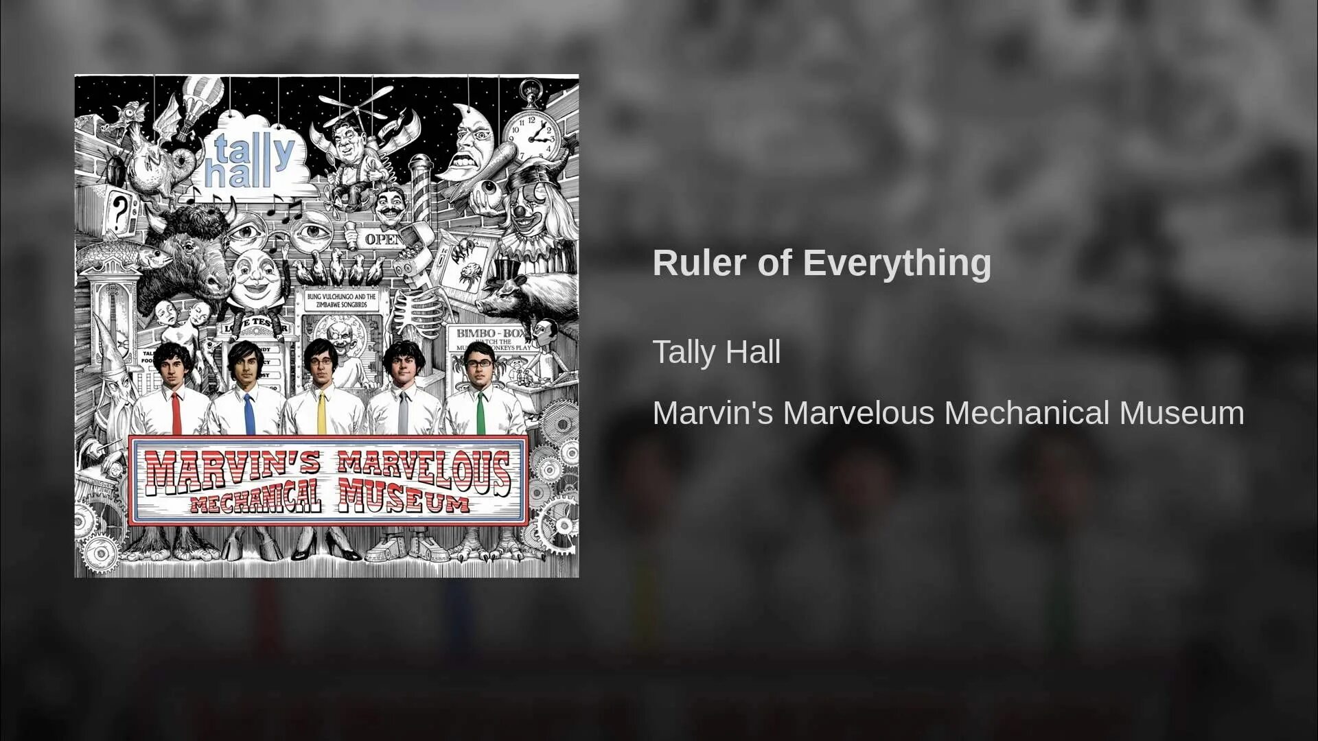 Ruler of everything. Ruler of everything Tally Hall. The bidding Tally Hall. The bidding Tally Hall обложка. Tally Hall Marvin's Marvelous Mechanical Museum.