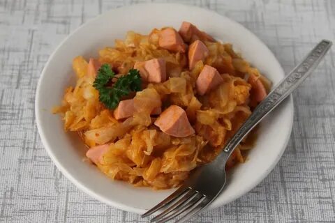 Тушеная капуста с мясом пошаговый рецепт