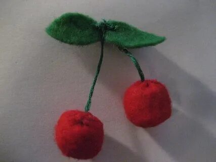 Felt cherry