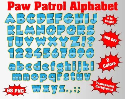 Paw Patrol Font Svg - Download Fonts.