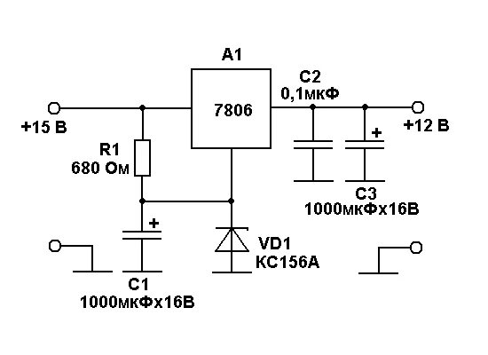 Стабилизатор 5 вольт схема