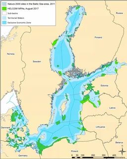 Границы стран на балтийском море