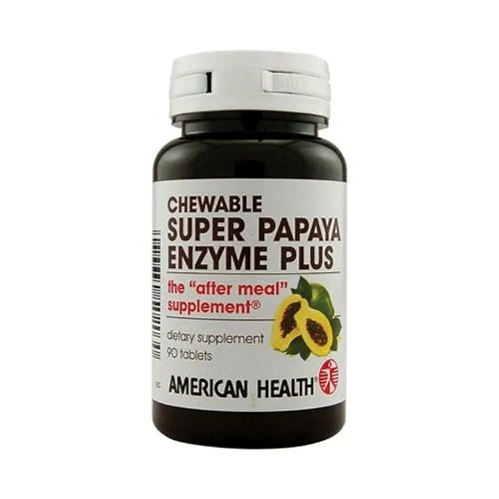 Super health. Энзимы папайи American Health. Super Papaya. Ферменты папайи. Chewable Tablets.