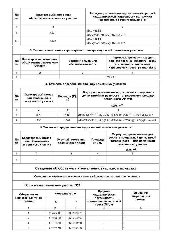 Формула погрешности площади земельного участка. Межевой план квадратическая погрешность. Площадь расчета погрешности Межевой план. Погрешность при установлении границ земельного участка.