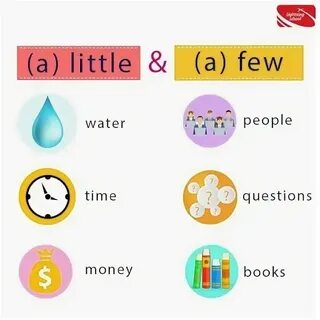 A few a little in english