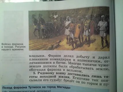 Опишите рисунок войско фараона