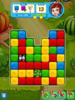 Fruits cubes blast tap puzzle