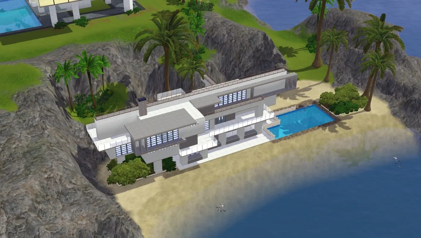 Найти игру вилла у моря. Дом у моря SIMS 3. Симс 2 домик у моря. Дом у океана симс 3. Симс 3 дом на острове.