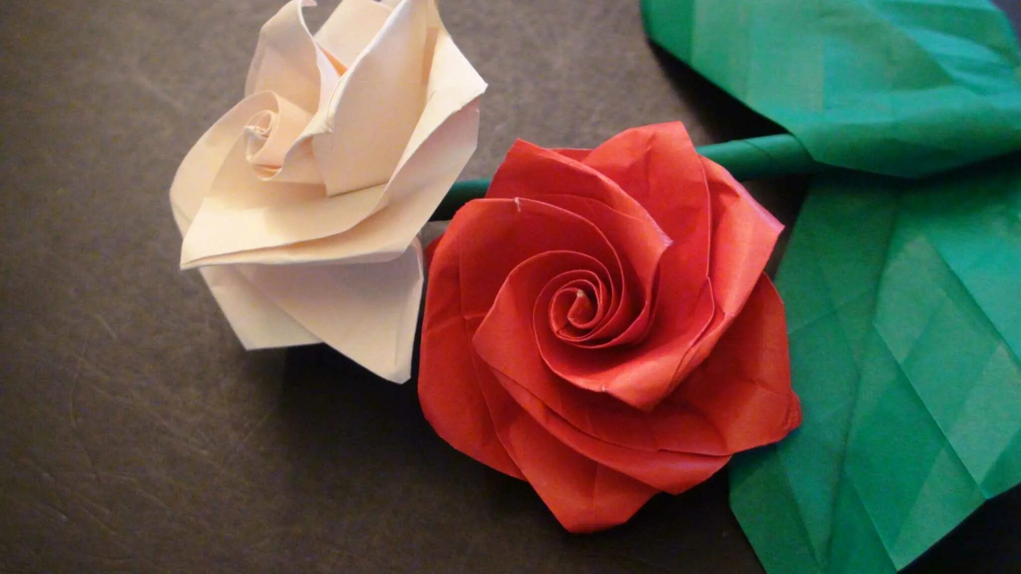 Оригами Розочка. Бумажный цветок 80 глава