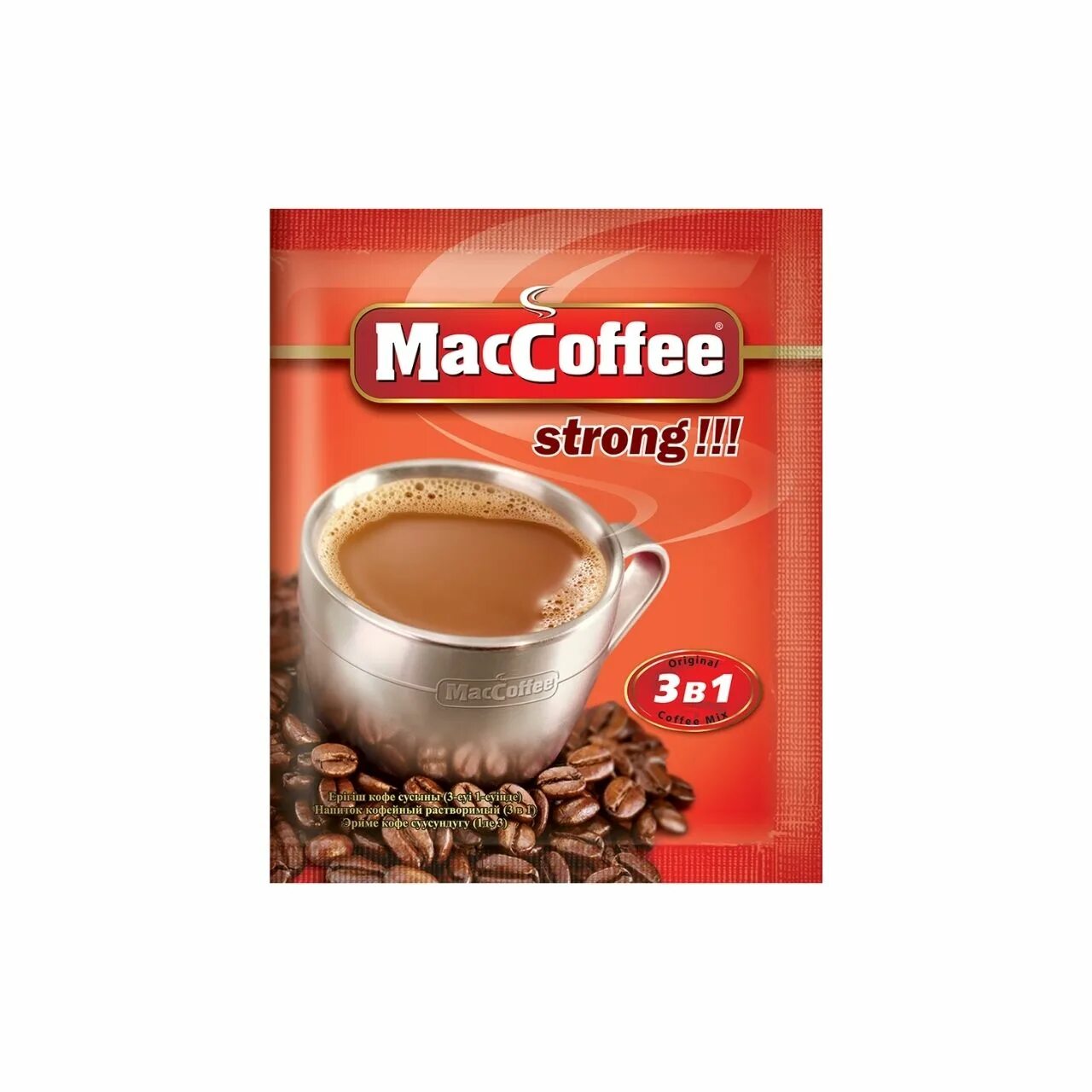 Кофе MACCOFFEE 3в1 16г (1/20/25) strong*. MACCOFFEE strong 3 в 1. MACCOFFEE strong кофейный напиток (3в1) 16г*100*5. Кофе Маккофе 3в1 20г.