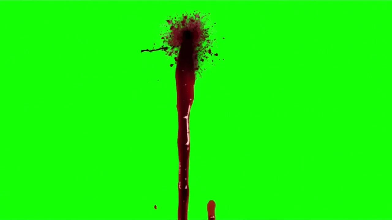 Blood Splatter II- green screen - free use - YouTube