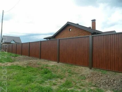 Забор из профнастила под ключ московская
