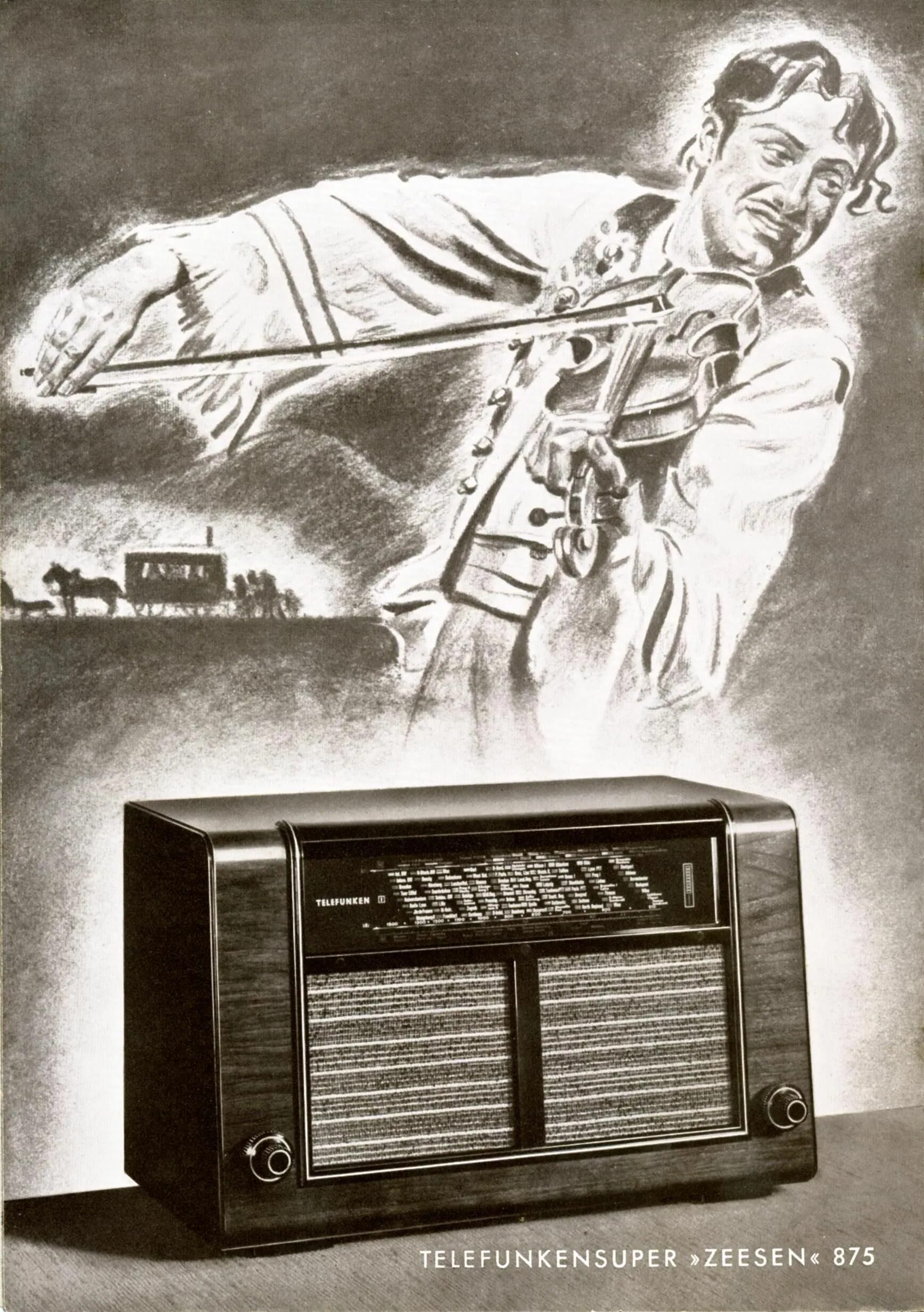 Прома радио. Радиоприемник Телефункен 30 годы. Телевизор Telefunken 1938 года. Радиоприемник Телефункен 1960. Реклама радиоприемника.