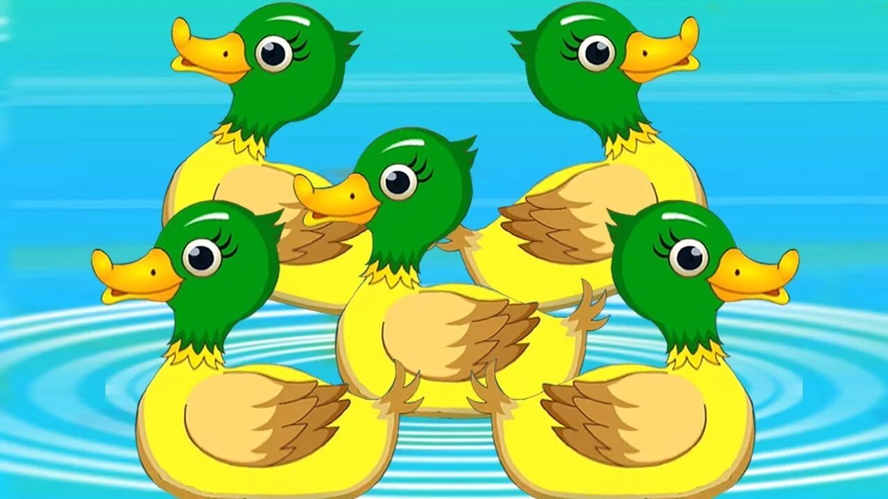 5 duck. Утенок для детей. Пять уток. Пять утят. Утята мультяшные.