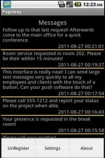 Message very
