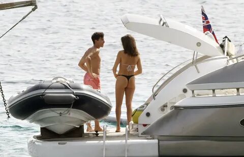 MotoGP star Marc Marquez can’t keep his hands off girlfriend on yacht in Majorca