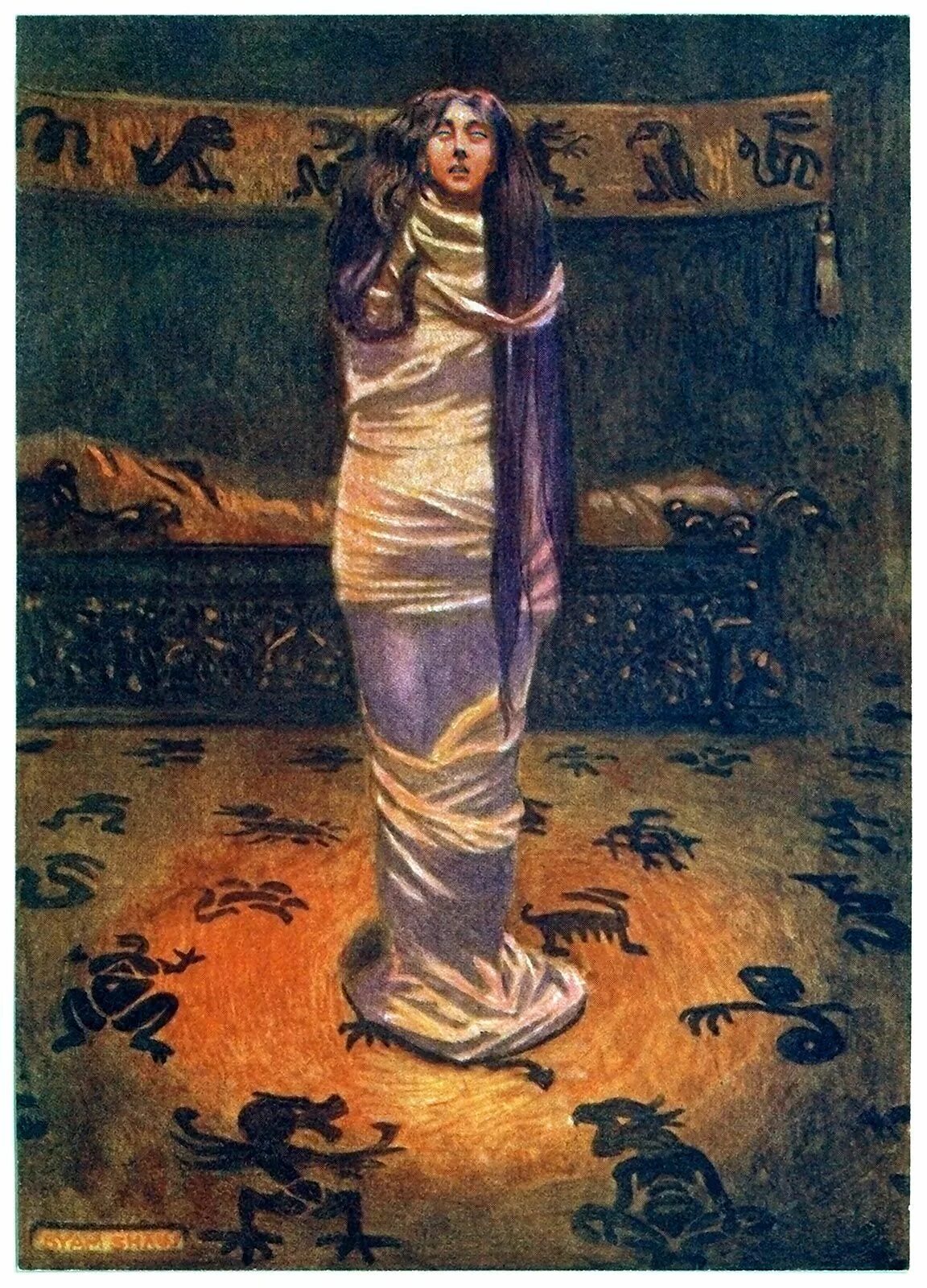 Лигейя. Byam shaw. леди лигейя.