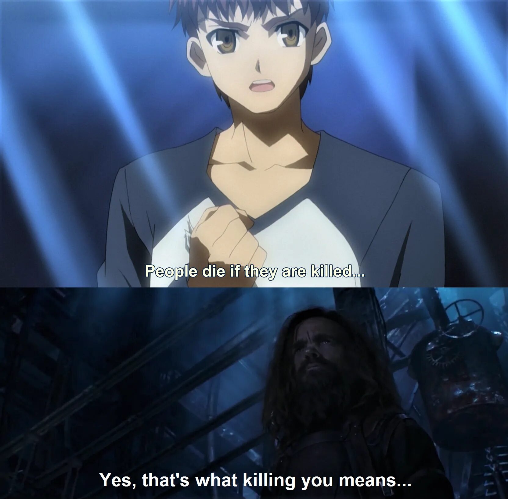 If they. People die if they are Killed. People die when they are Killed Fate. Archer class is made up of Archers. People die when they are Killed meme.