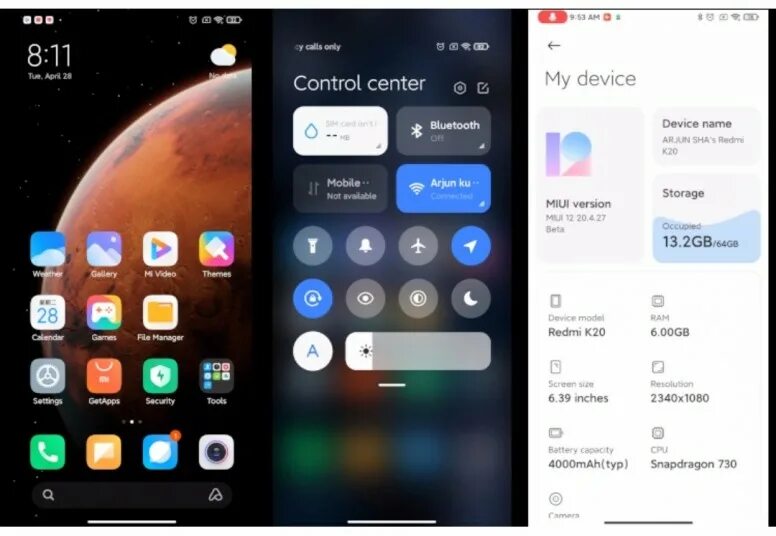 Прошивки миюай. Redmi 4x MIUI 12. Версия MIUI Global 12. Интерфейс MIUI 12.5. Xiaomi Redmi 5a MIUI 12.