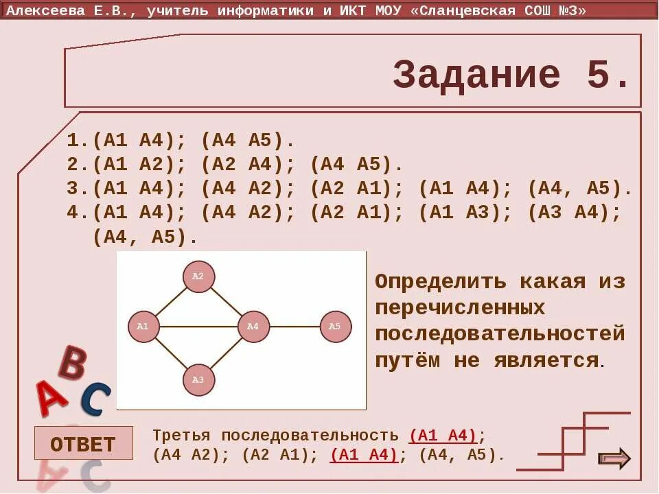 презентация введение в теорию графов