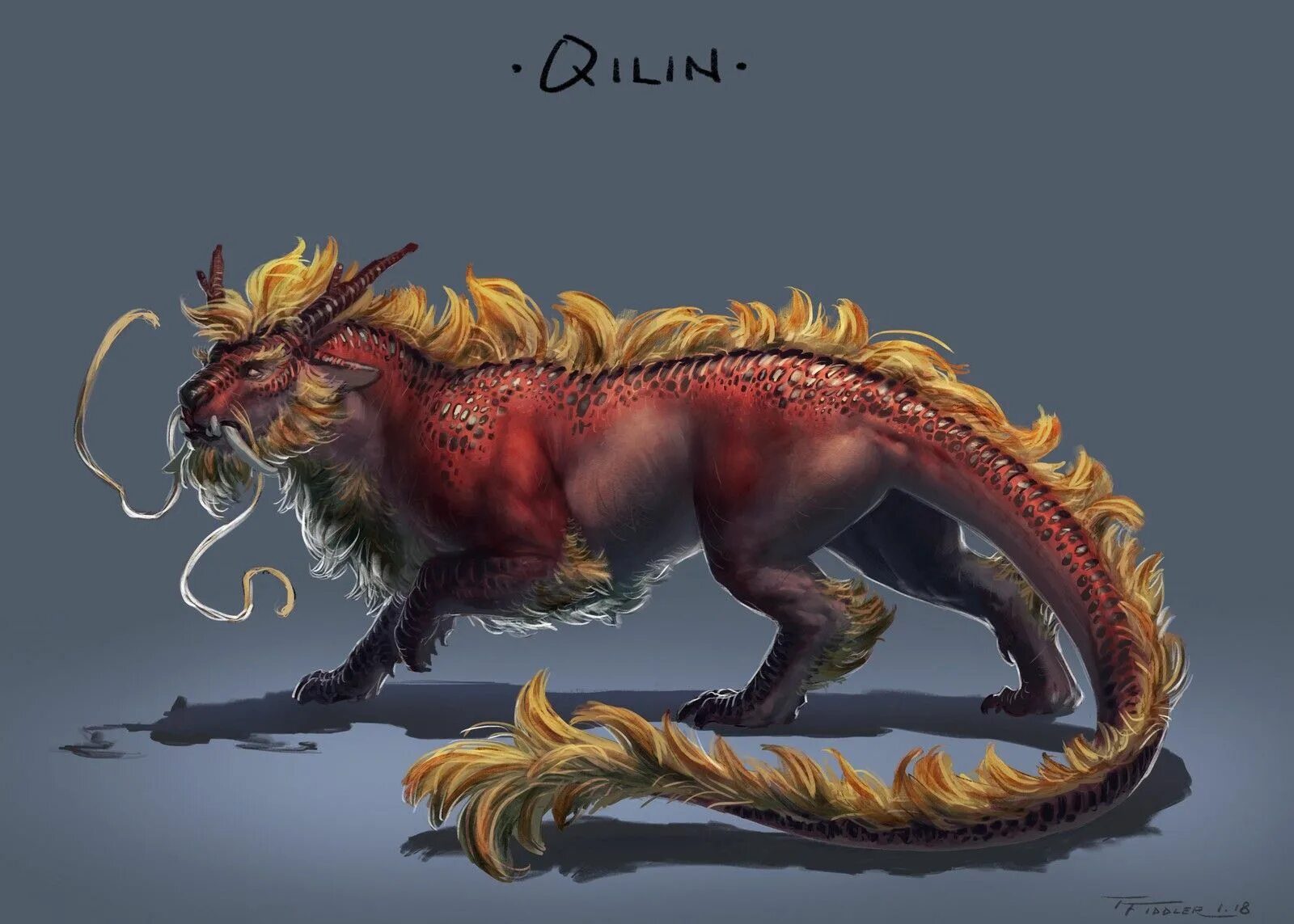 Mythical beast amber