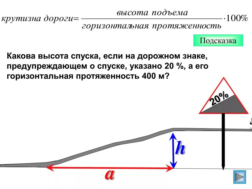 Почему подъем. Знак подъем и спуск проценты. Угол наклона дороги. Знак уклона дороги. Уклон автодороги.