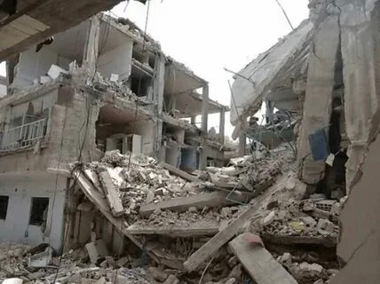 Collapsed building