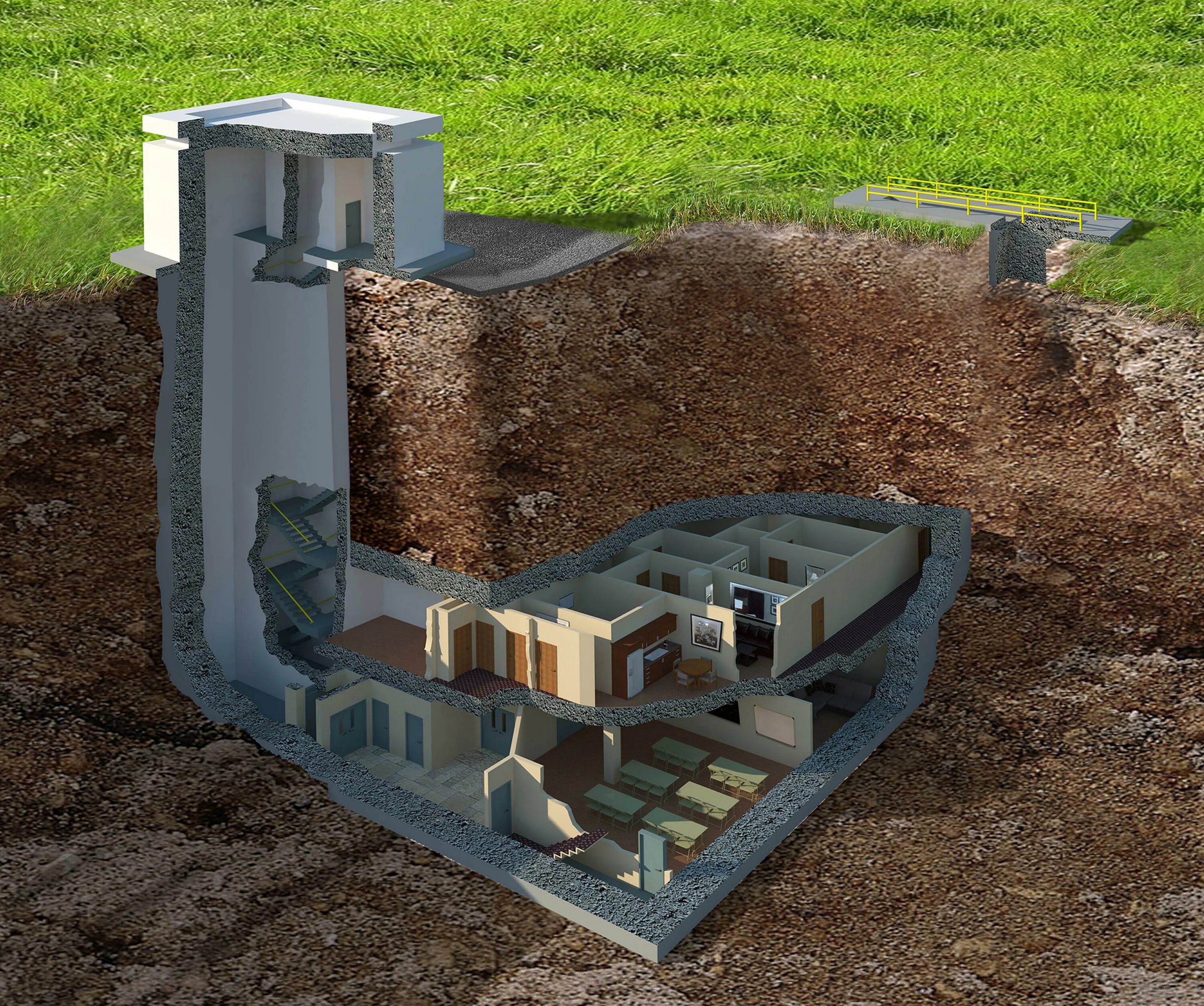 Убежище от ядерного взрыва. Бункер убежище. подземный бункер shelter bunker. фортификационное сооружение бункер. подземный бункер f23 эвербю.