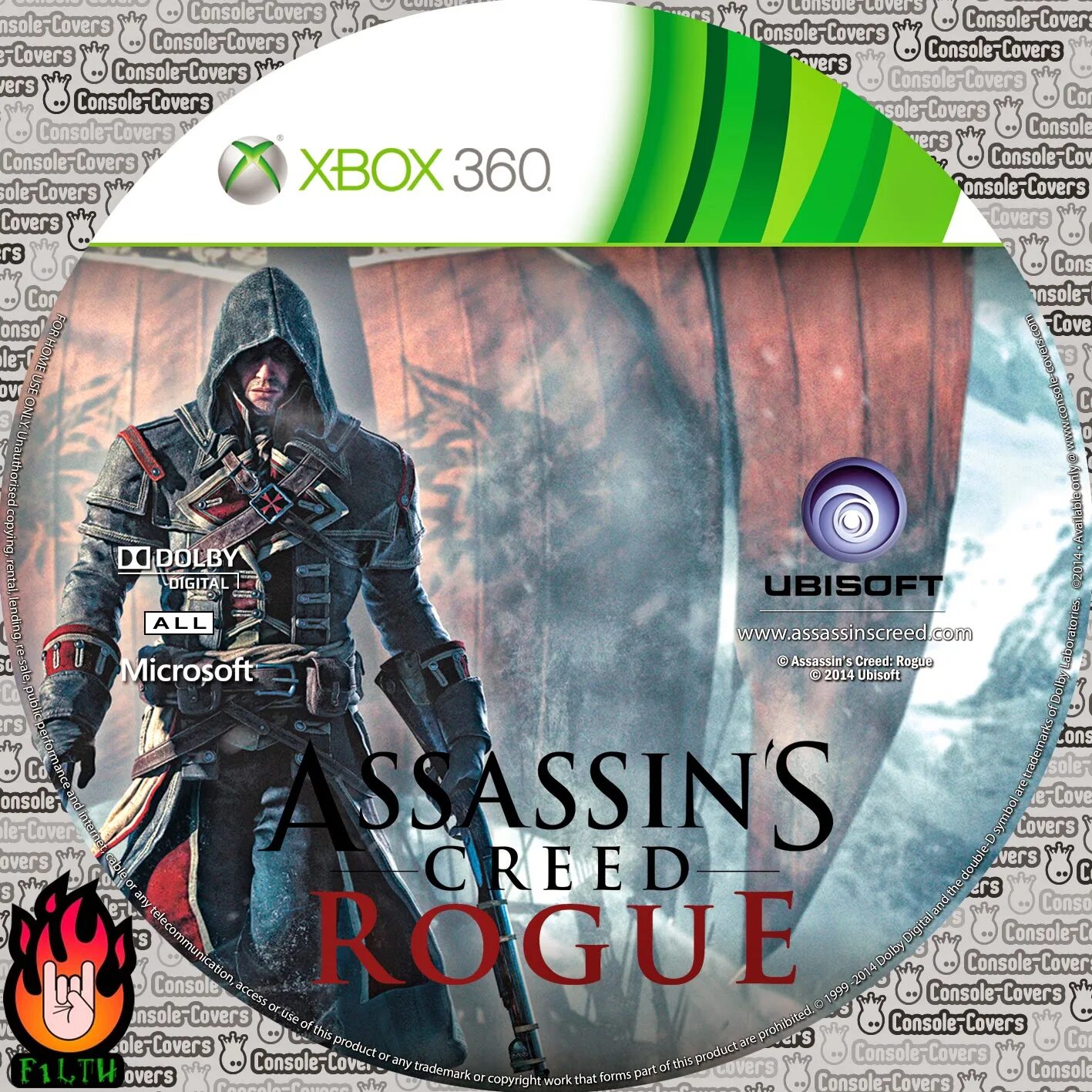 Ассасин Крид Rogue на Xbox 360.