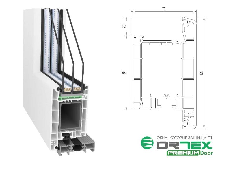 Профиль Ортекс 70 мм. Ортекс профиль ПВХ. Дверной профиль Ортекс. Входной профиль пвх
