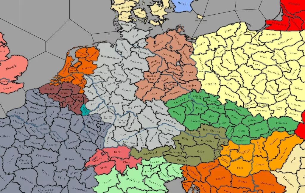 Провинции хои 4. Карта европы с провинциями hoi4. карта провинций hoi 4 европа для маппинга. карта европы 1939 с провинциями. провинции европы хои 4.