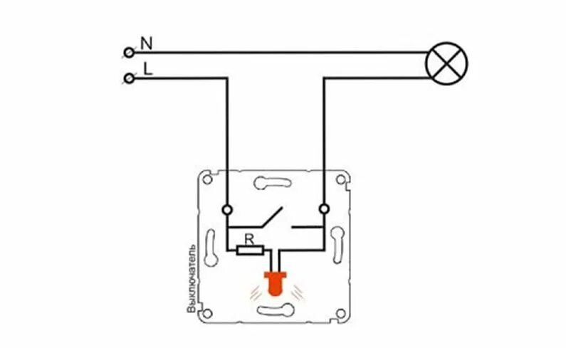Подключить электрический выключатель. Схема подключения 3 контактного выключателя с подсветкой. Переключатель веревочный схема подключения. Схема выключателя с подсветкой на светодиоде на 220в. Схема подключения выключателя со светодиодом 220в.