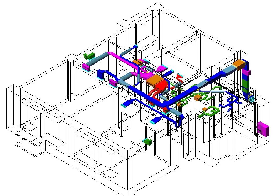 Проектирование систем вентиляции и кондиционирования воздуха. Autocad mep вентиляция. 3d-модель приточно-вытяжной системы. Чиллер revit. Проектирование вентиляции общественного здания.