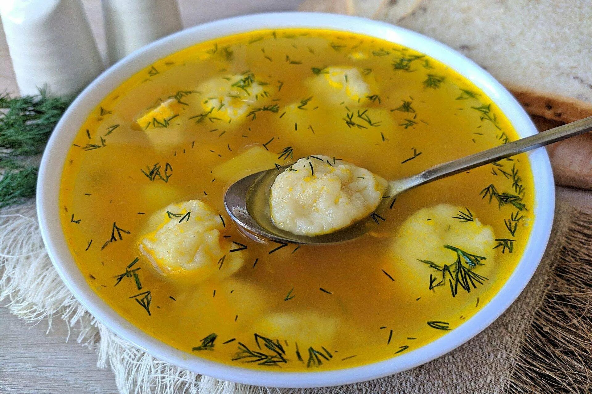 Куриный суп с клецками - Простые рецепты